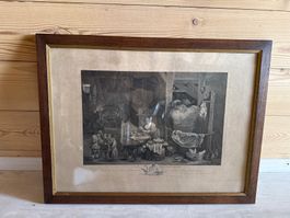 Superbe Gravure représentant « La boudiniere »